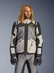 Alpinestars Jacka Andes v4 Drystar Grå/Fluo Gul