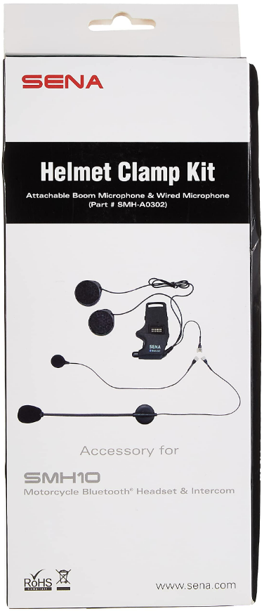Sena Helmet Clamp Kit - Attachable Boom mic & Wired mic