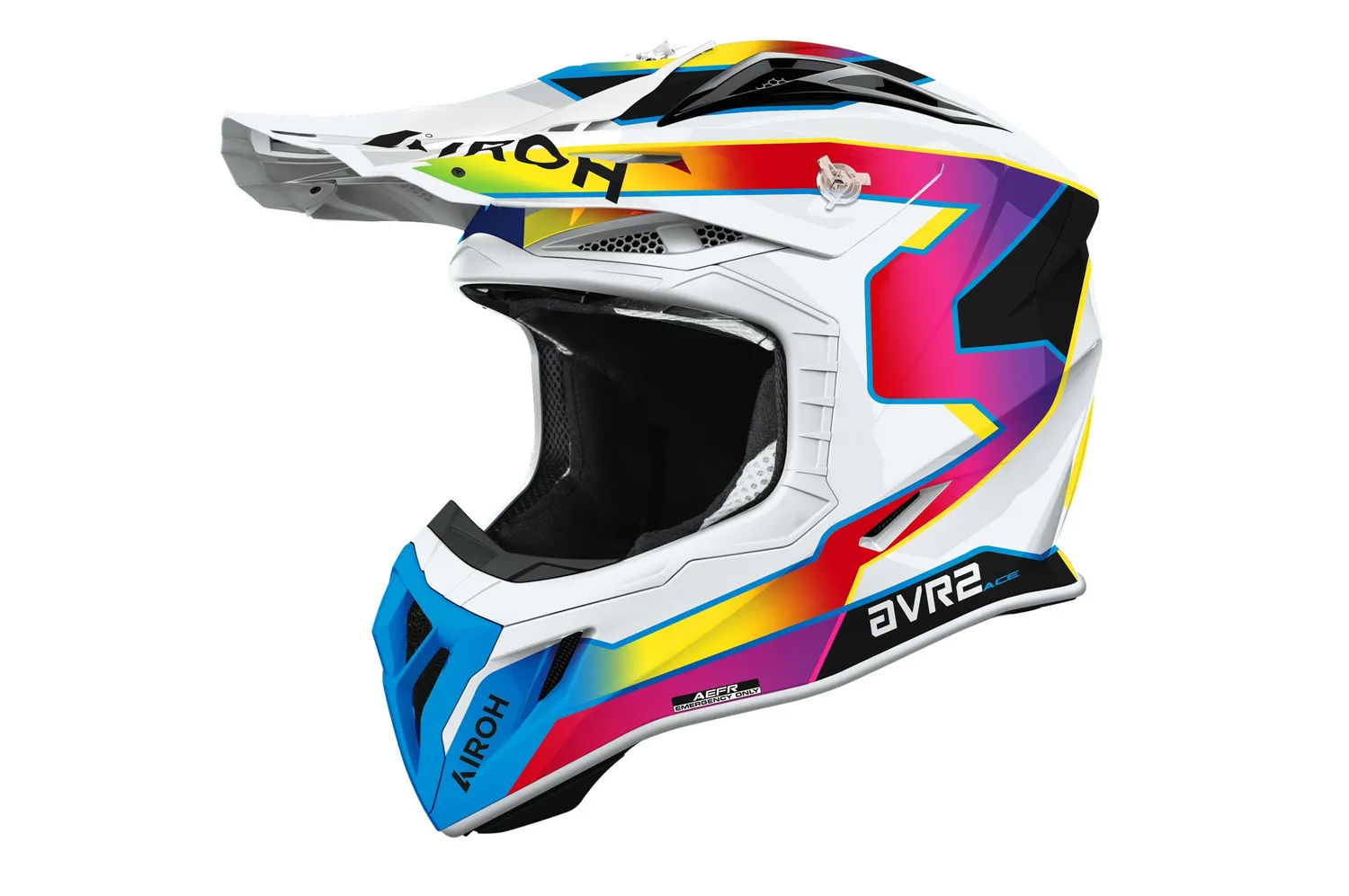 Airoh Hjälm Aviator Ace 2 Sunrise Vit/Gul/Lila