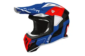 Airoh Hjälm Aviator Ace 2 Shield Blå/Svart/Röd