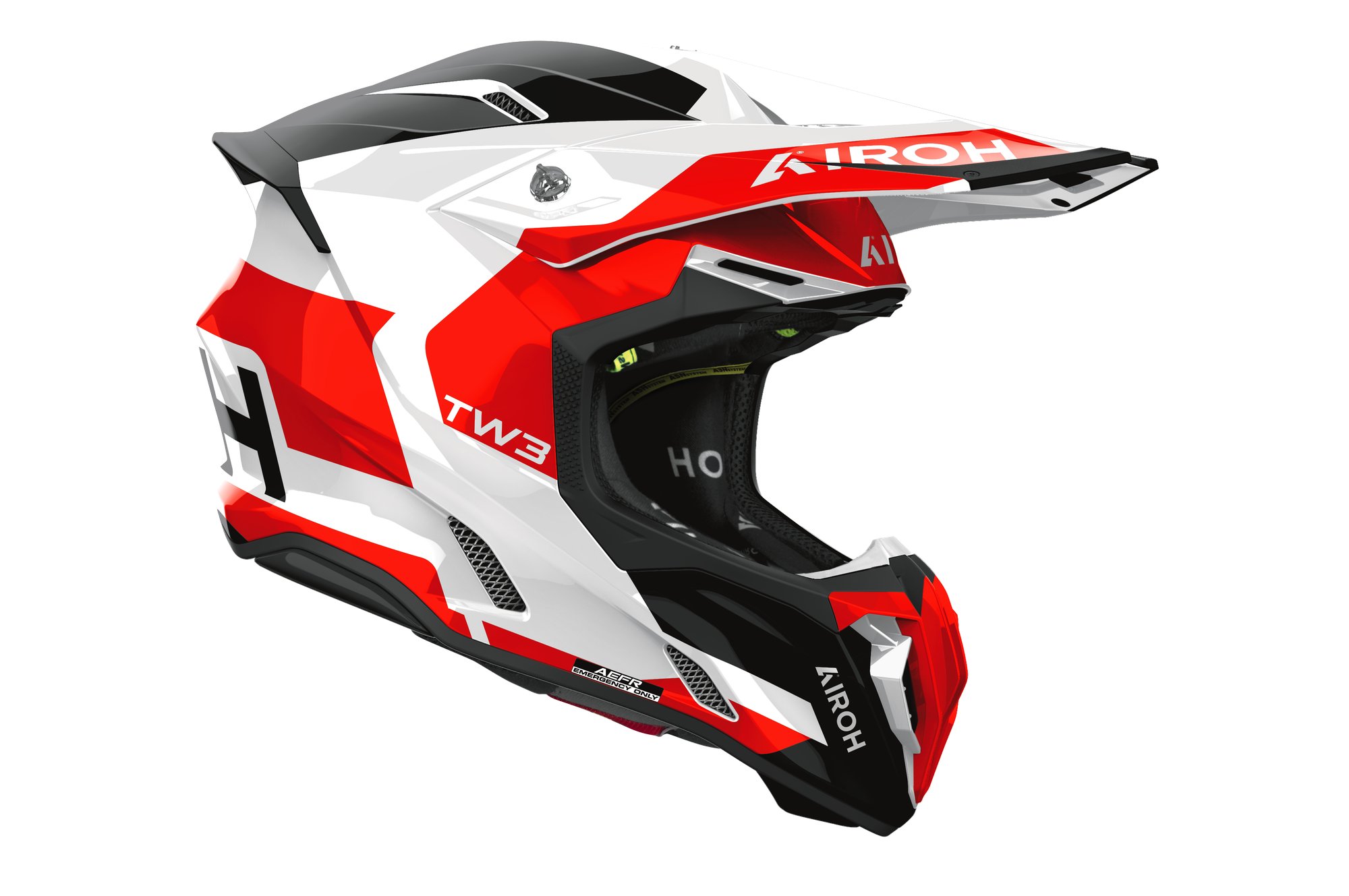 Airoh Hjälm Twist 3 Fancy Vit/Orange/Svart