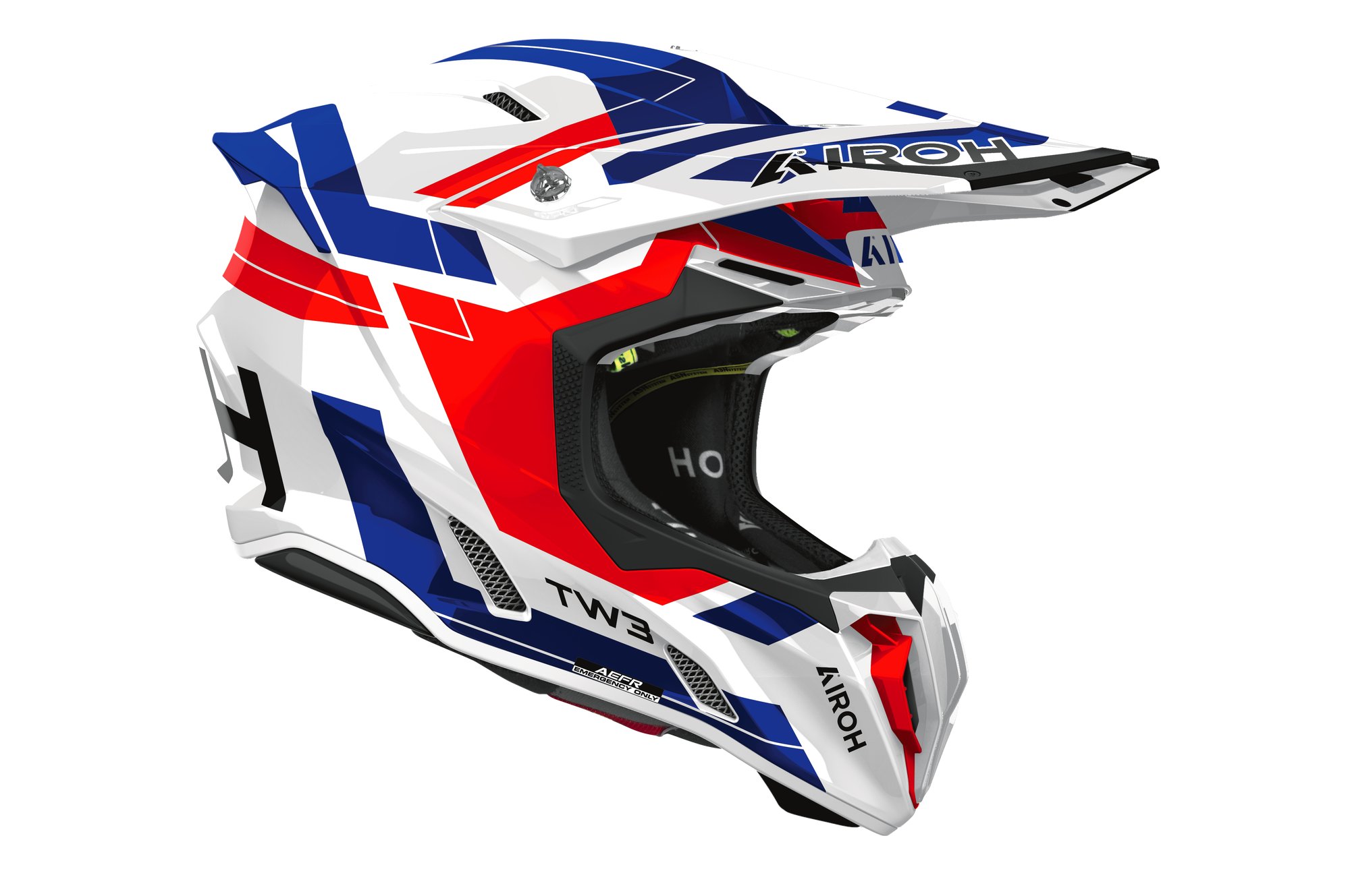 Airoh Hjälm Twist 3 Dynasty Vit/Röd/Blå