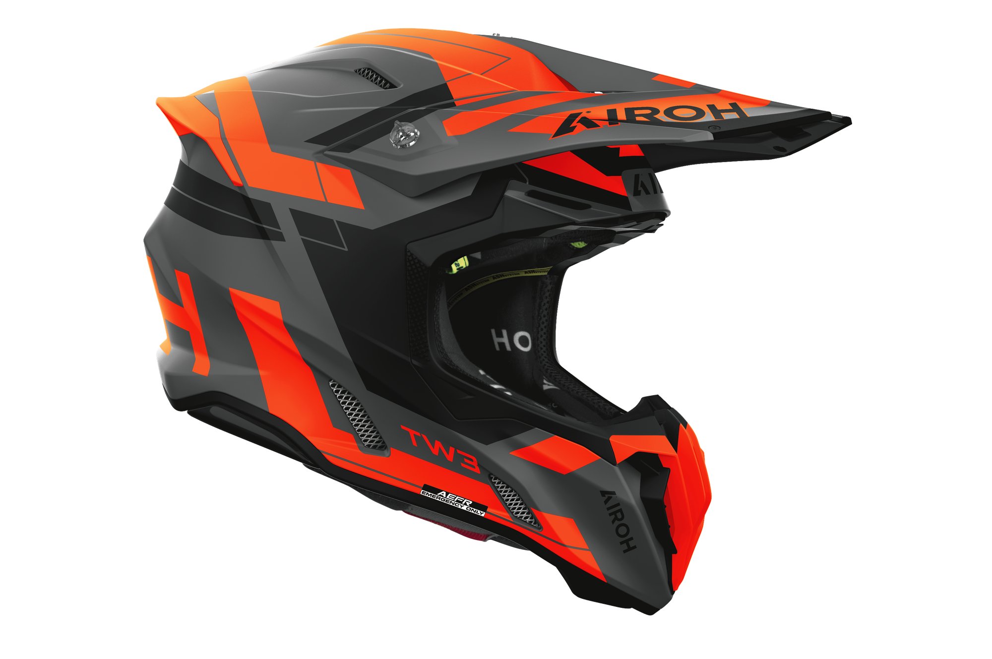 Airoh Hjälm Twist 3 Dynasty Grå/Orange/Svart