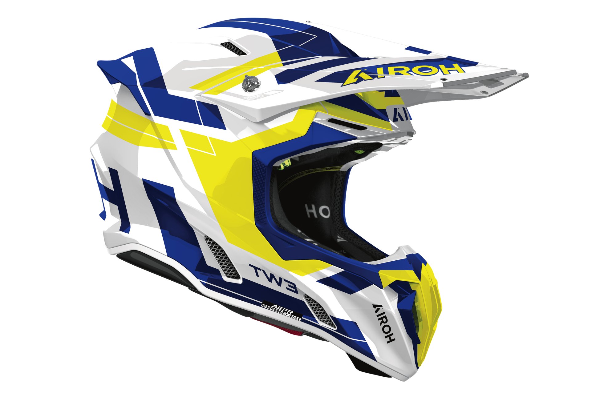 Airoh Hjälm Twist 3 Dynasty Vit/Gul/Blå