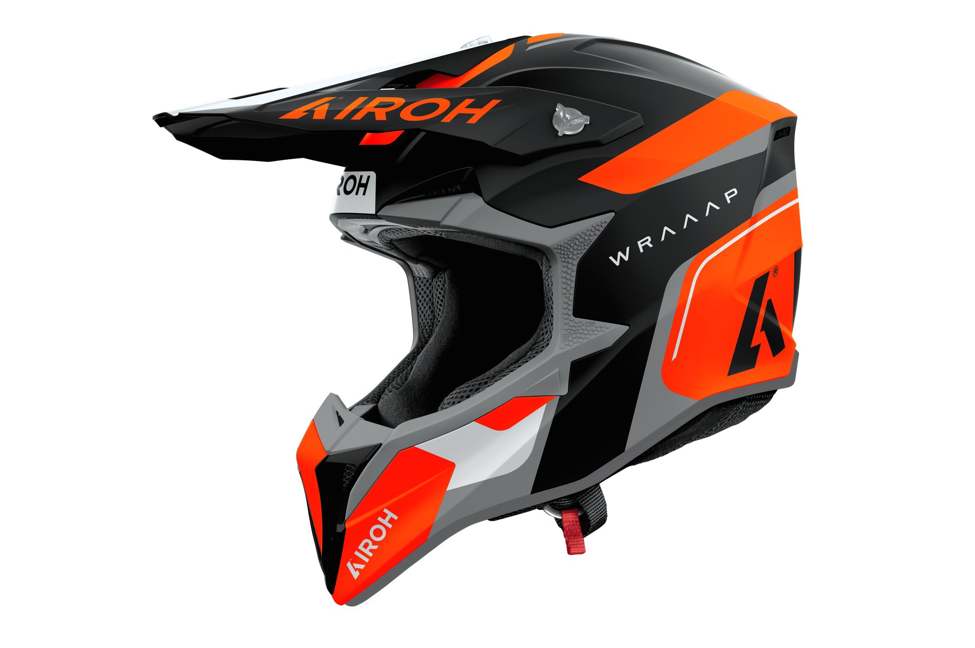 Airoh Hjälm Wraaap Conquer Orange/Grå/Svart