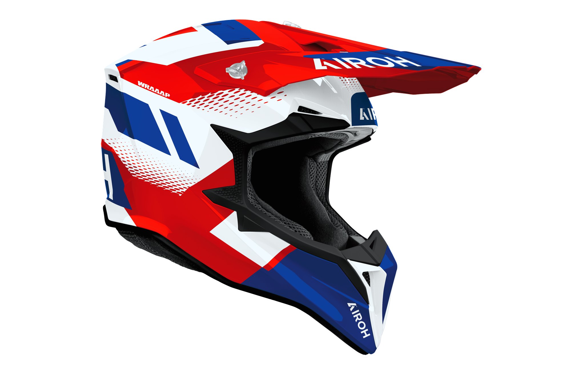 Airoh Hjälm Wraaap Vision Röd/Vit/Blå