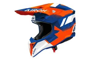Airoh Hjälm Wraaap Vision Blå/Orange/Vit