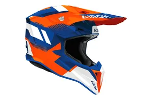 Airoh Hjälm Wraaap Vision Blå/Orange/Vit