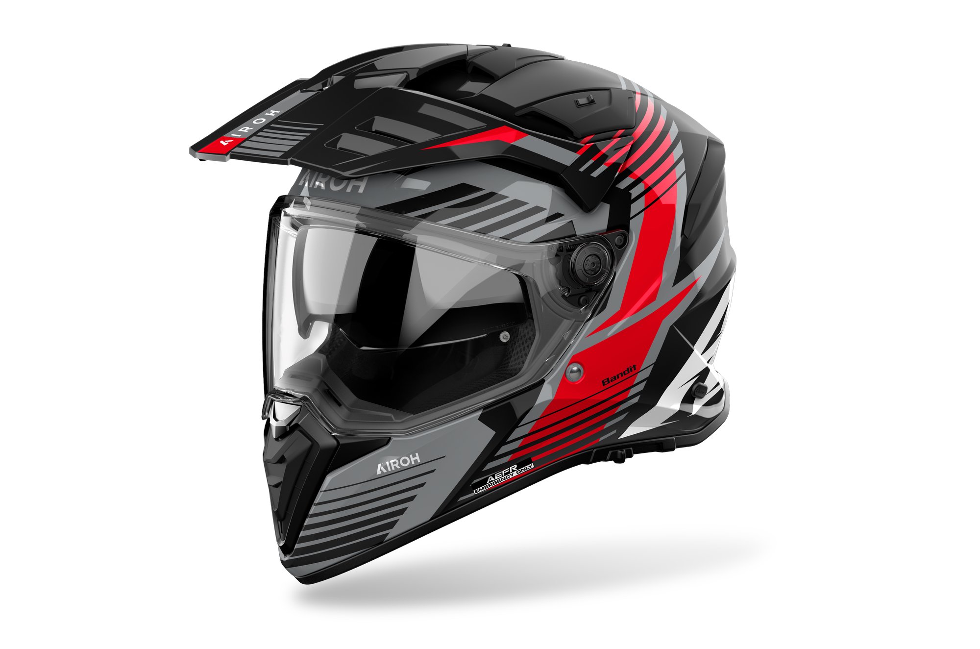 Airoh Hjälm Bandit Spicy Röd glansig