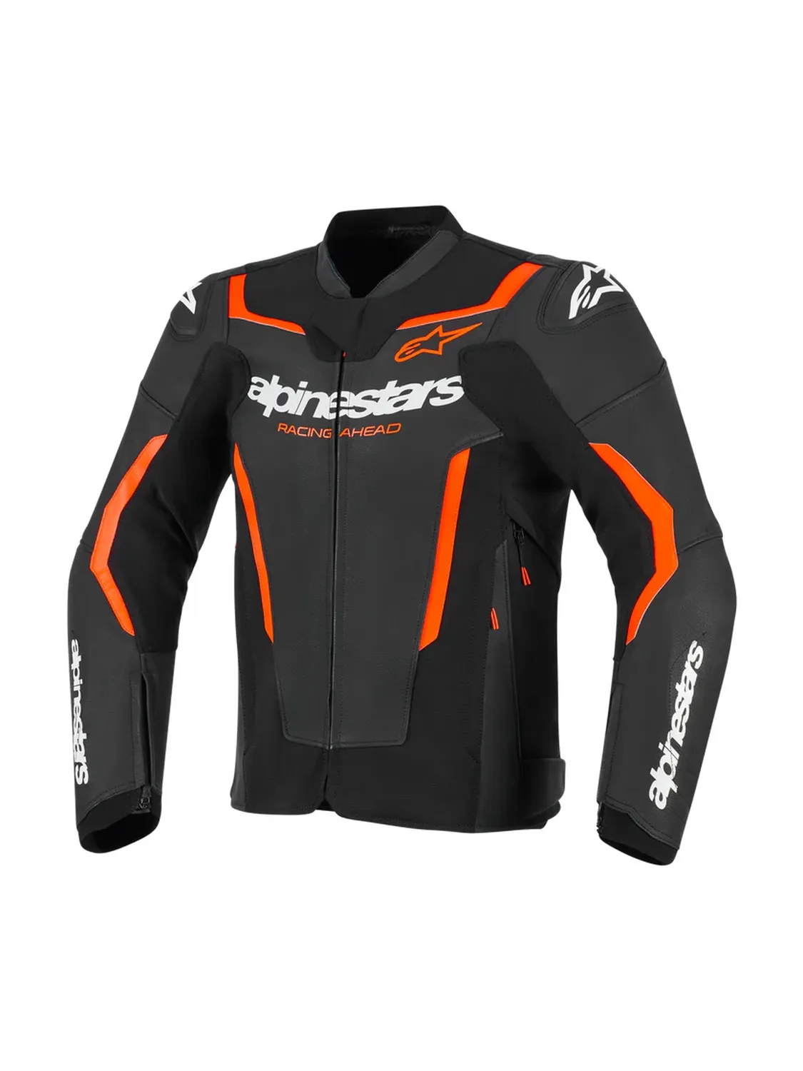 Alpinestars Skinnjacka GP Force v2 Svart/Fluo Röd
