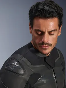 Alpinestars Skinnjacka GP Force v2 Svart/Svart