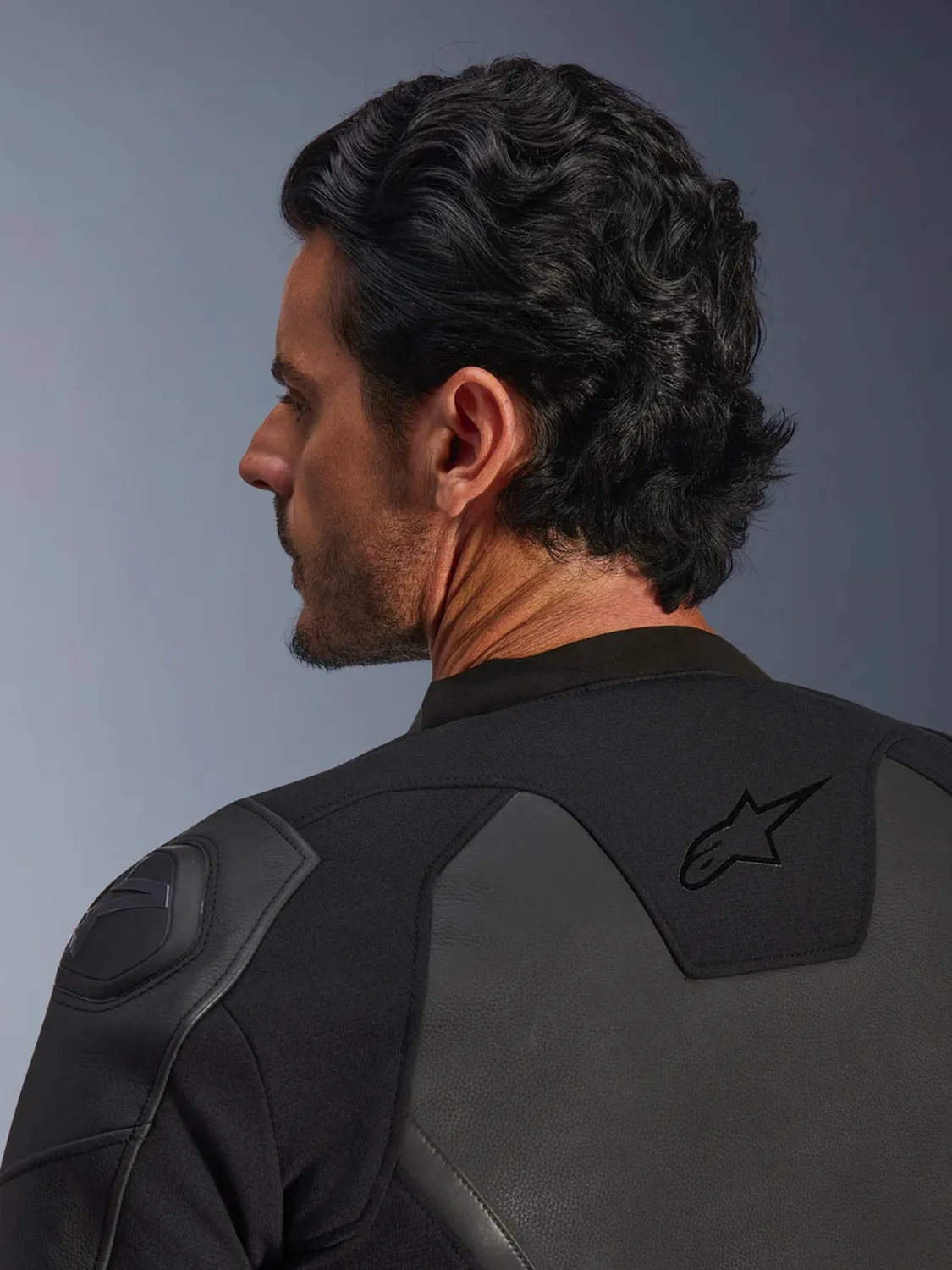 Alpinestars Skinnjacka GP Force v2 Svart/Svart