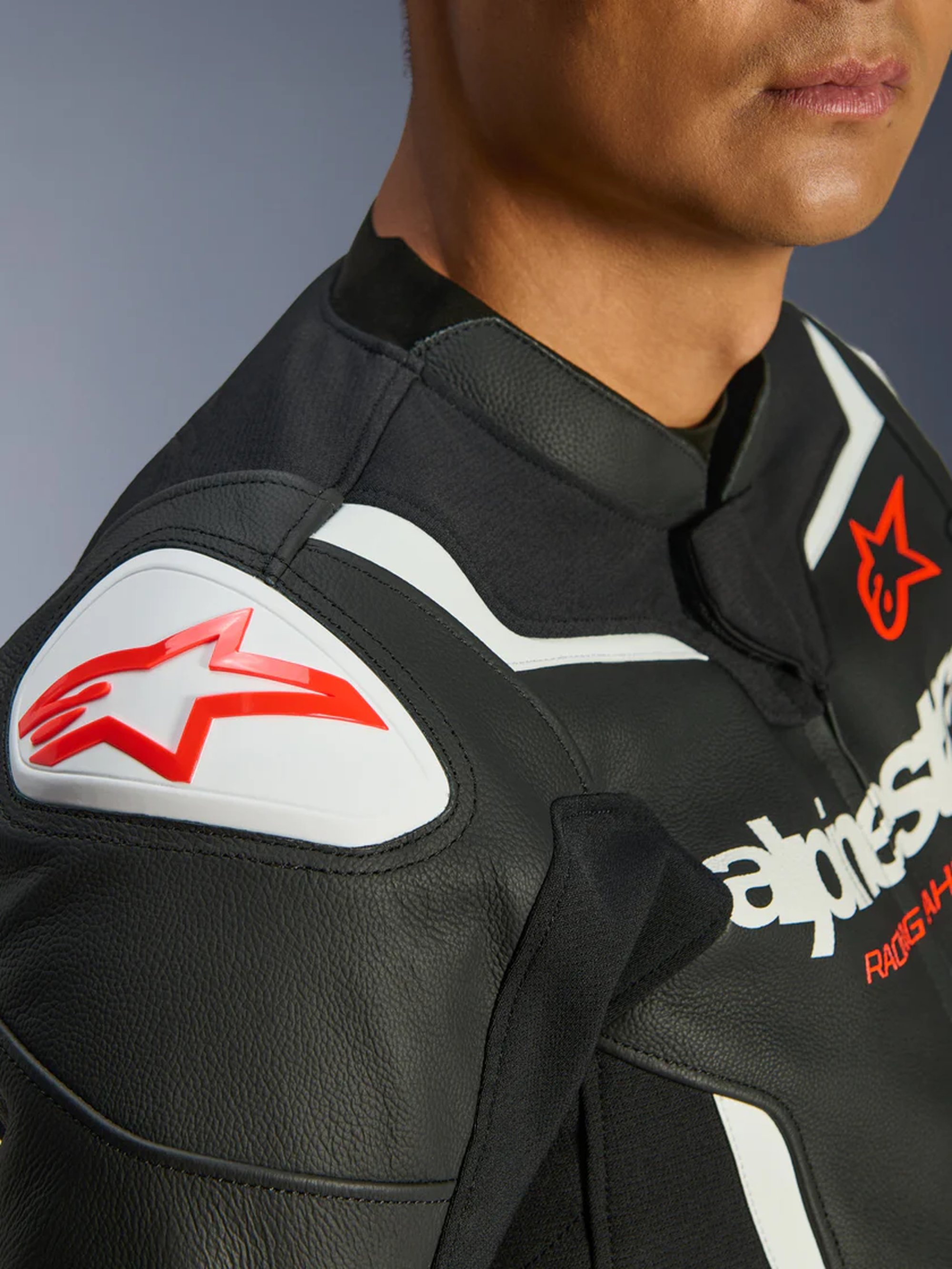 Alpinestars Skinnjacka GP Force v2 Svart/Vit
