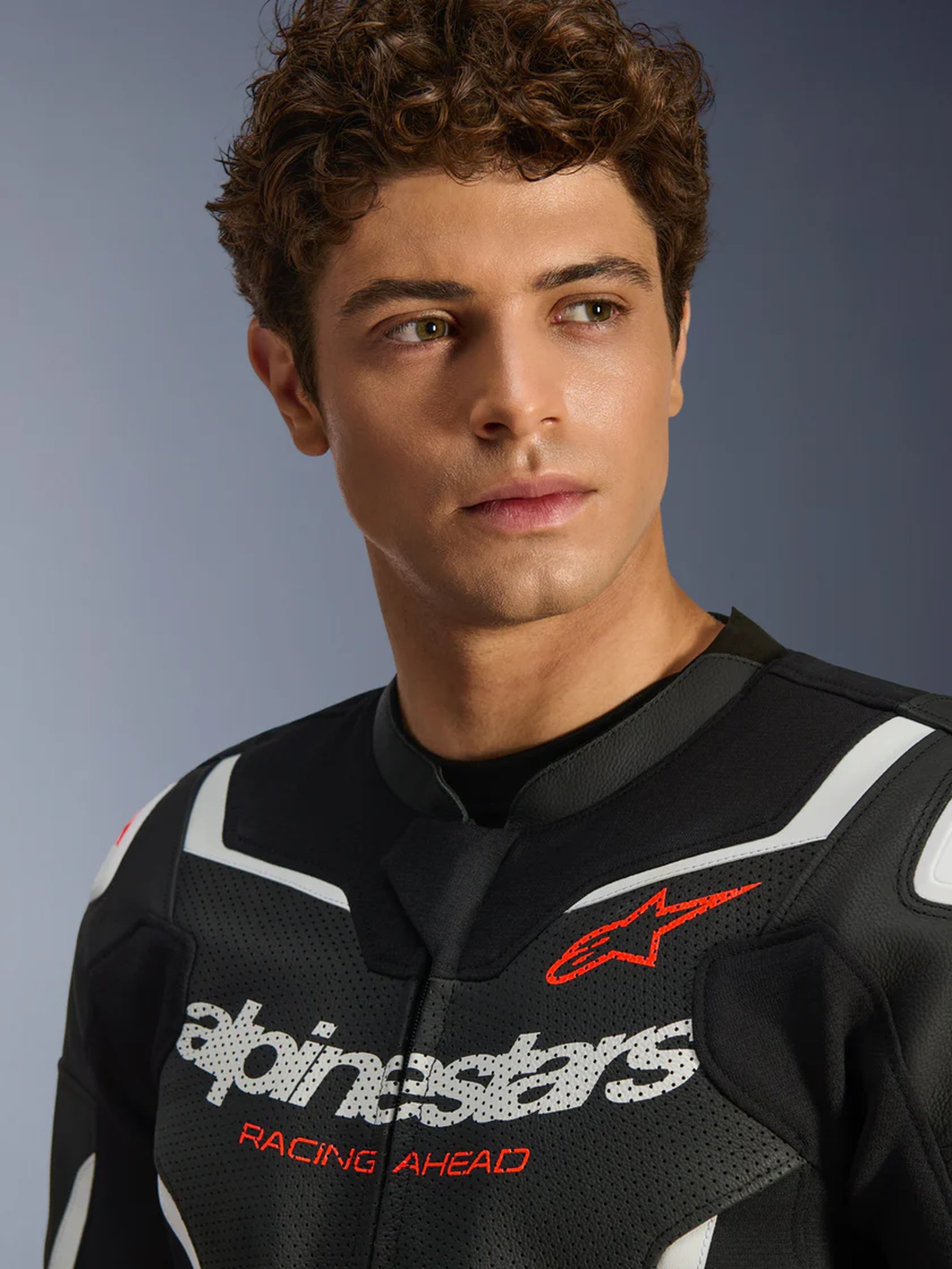 Alpinestars Skinnjacka GP Force v2 Airflow Svart/Vit