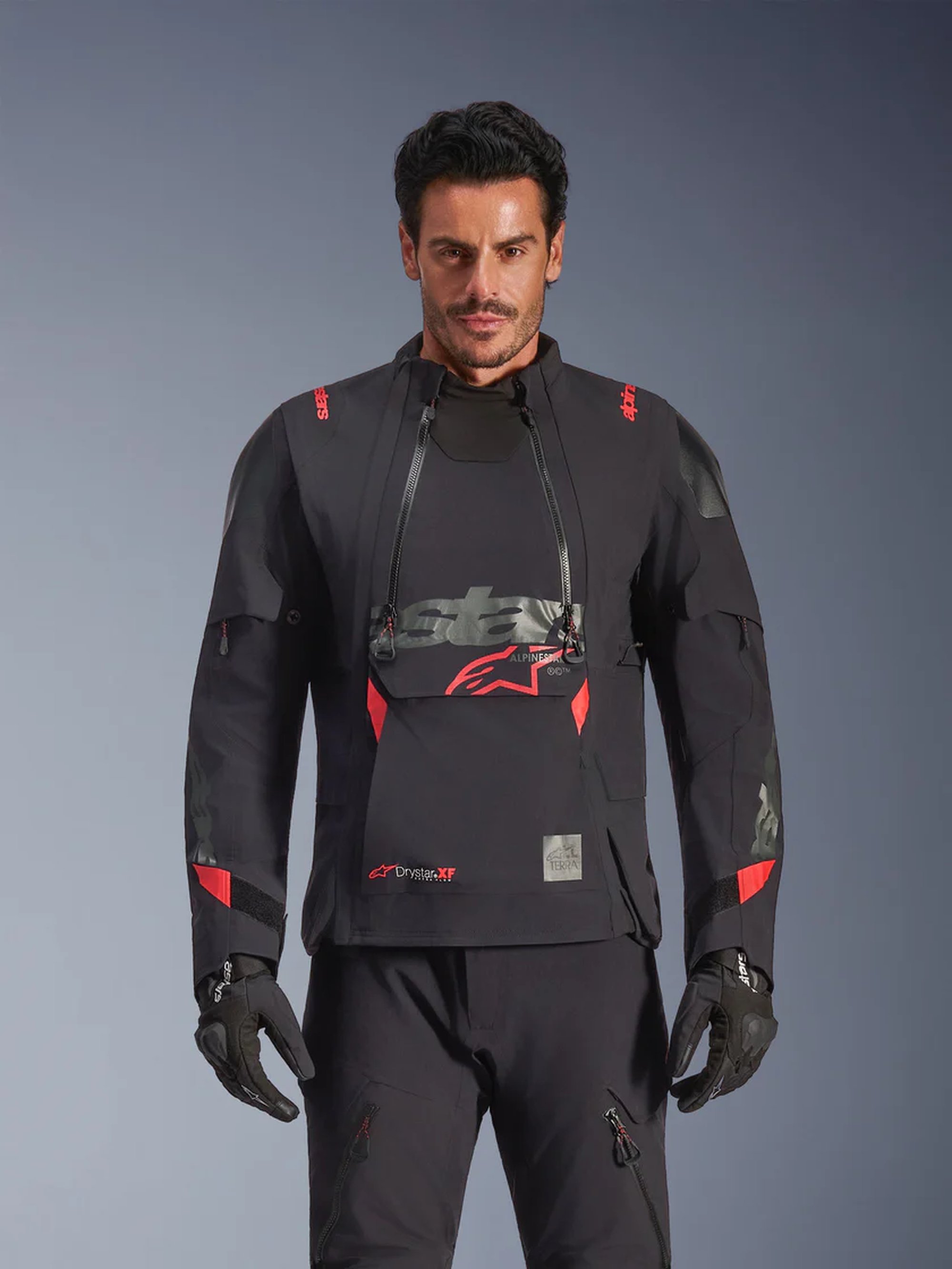 Alpinestars Jacka Halo Pro Drystar XF Laminerad Svart/Röd