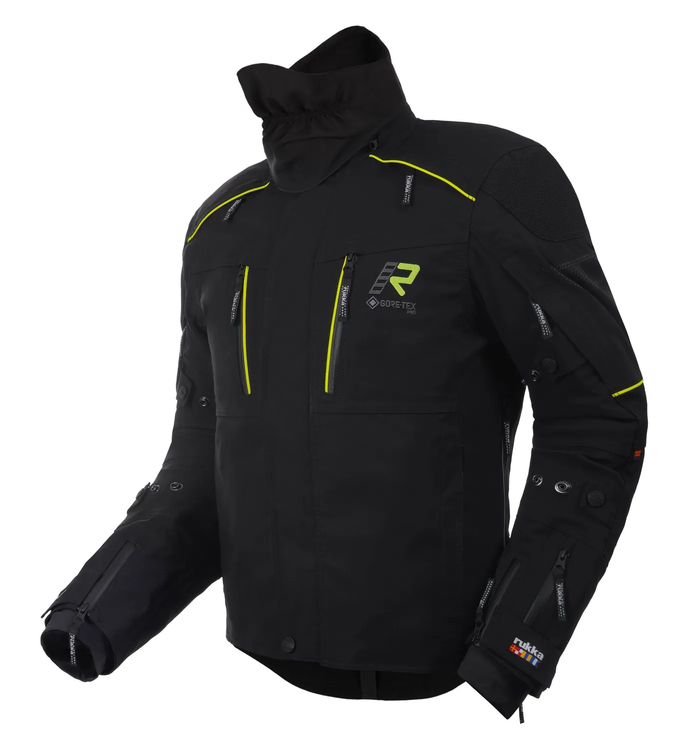 Rukka FLEXO-R Jacka Svart/Gul 