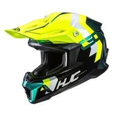 HJC Helmet C50 Primal Grön/Fluo Gul MC4