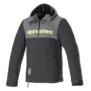 Alpinestars Hoodie Sherpa Grå/Svart/Gul Fluo 