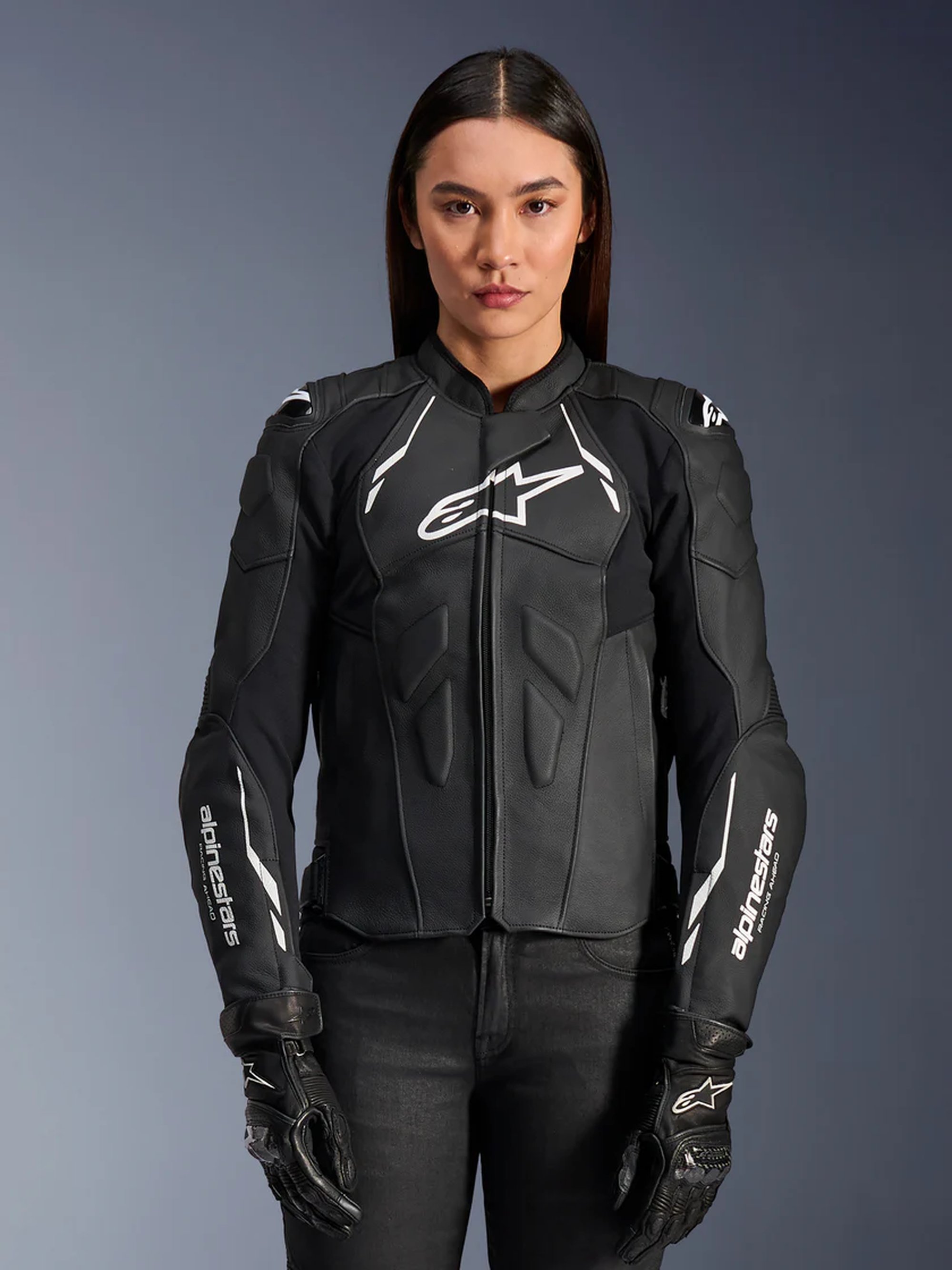 Alpinestars Skinnjacka Dam Dusk Svart/Vit