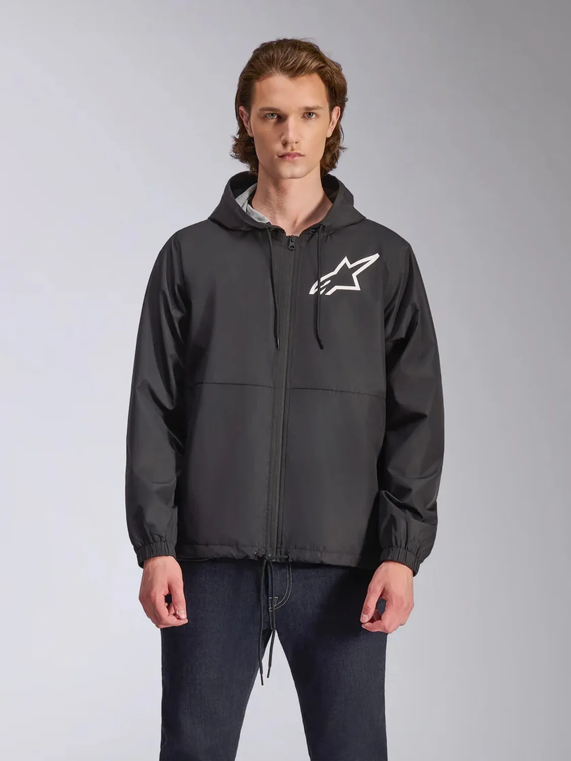 Alpinestars Jacket Speeder Chromium Windbreaker Black/White
