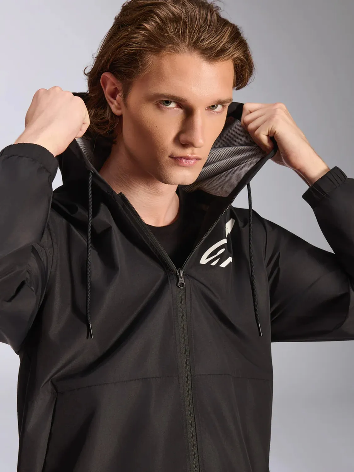 Alpinestars Jacket Speeder Chromium Windbreaker Black/White