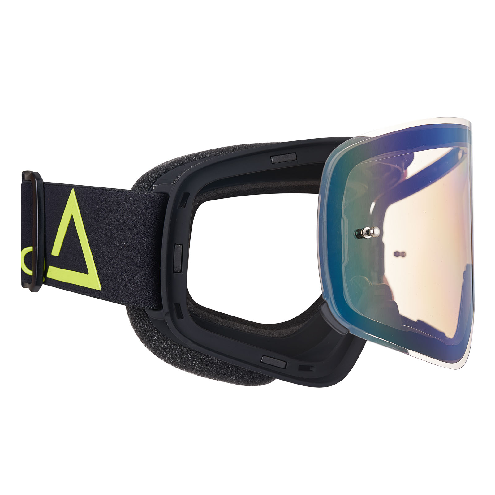 AMOQ Vision Magnetic Crossglasögon Black-HiVis - Gold Mirror