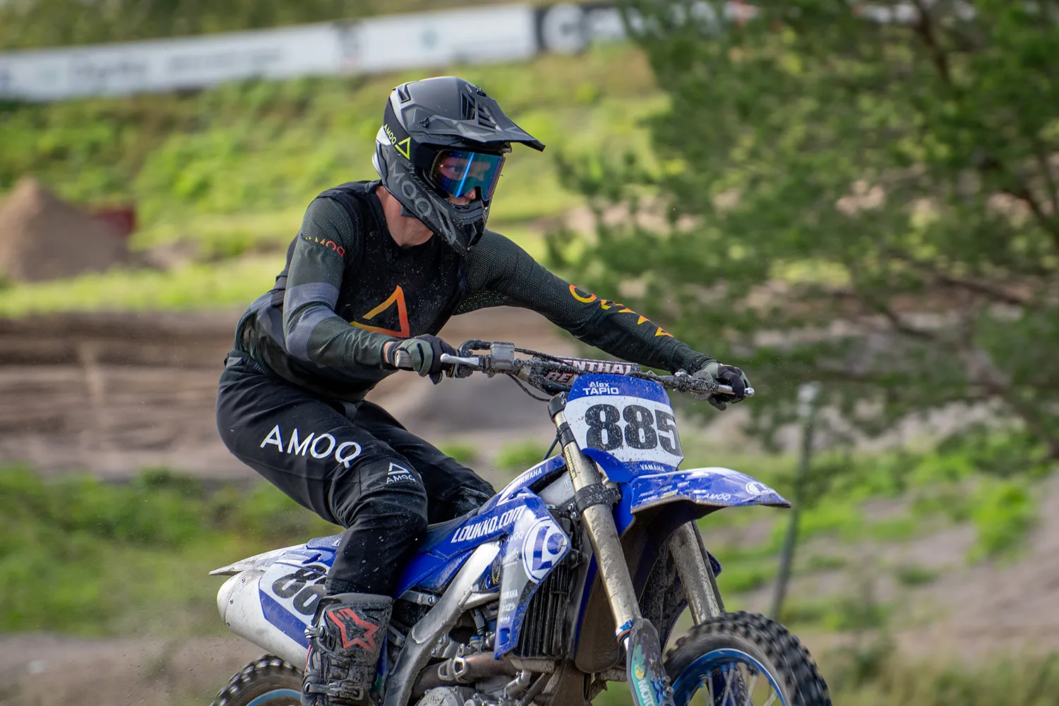 AMOQ Vision Magnetic Crossglasögon Black-HiVis - Gold Mirror