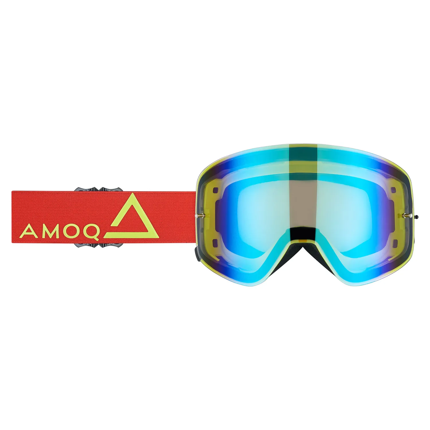 AMOQ Vision Magnetic Crossglasögon Red-HiVis - Gold Mirror
