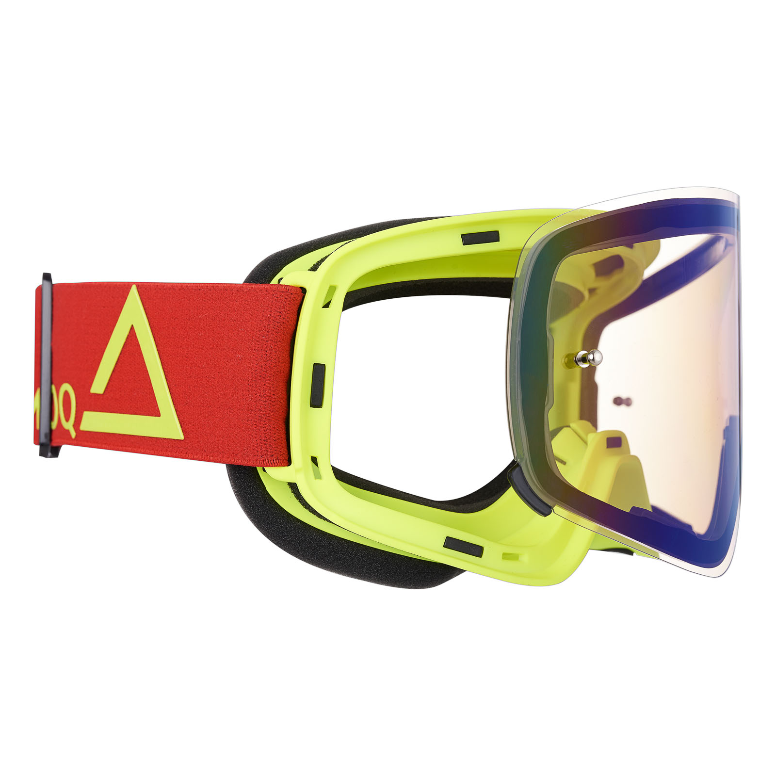 AMOQ Vision Magnetic Crossglasögon Red-HiVis - Gold Mirror
