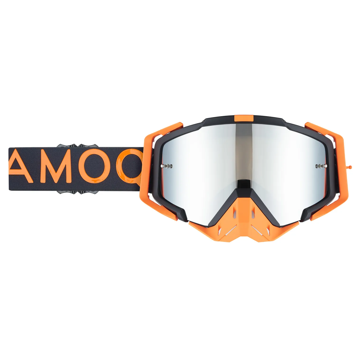 AMOQ Aster Crossglasögon Black-Orange - Silver Mirror