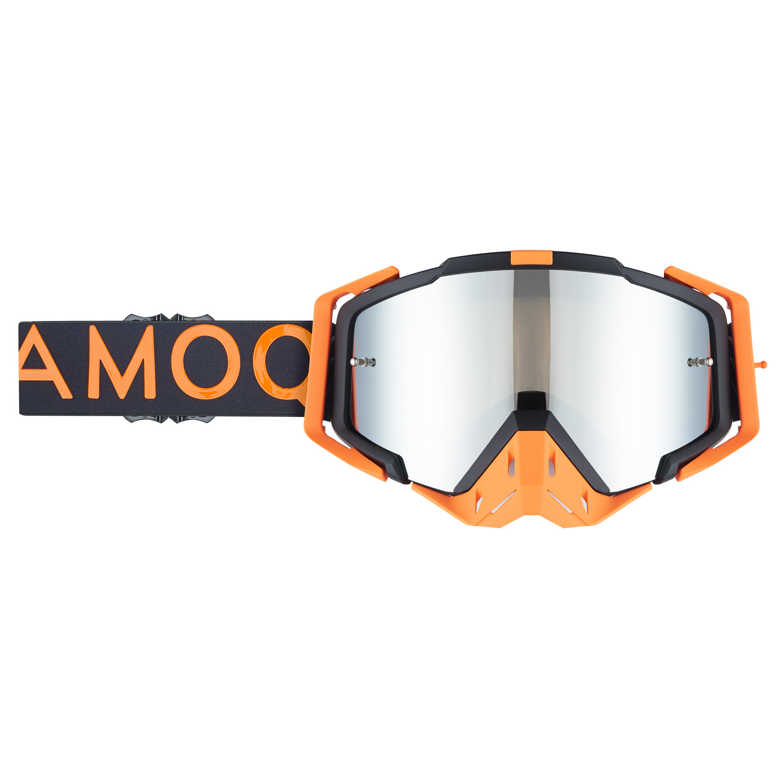 AMOQ Aster Crossglasögon Black-Orange - Silver Mirror