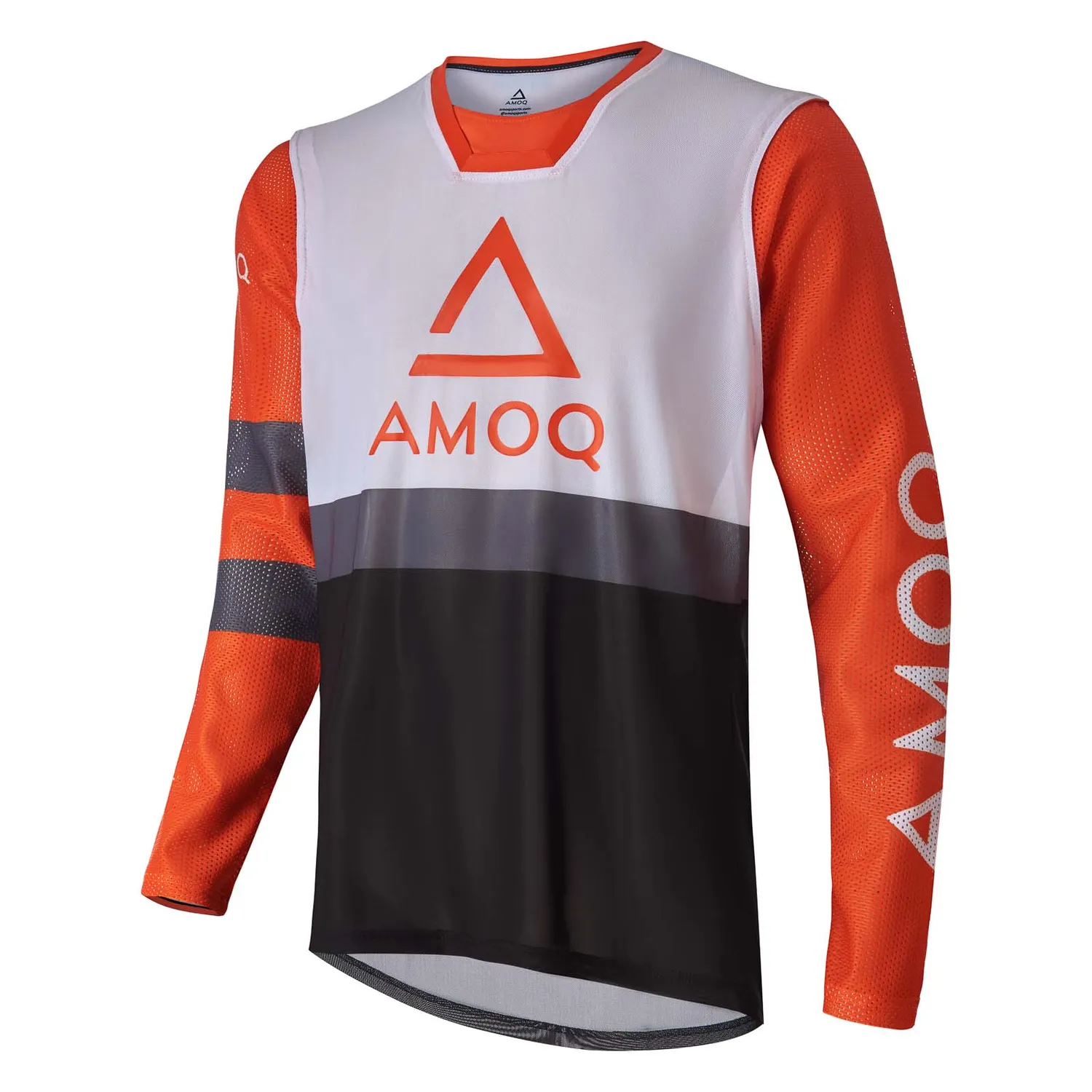 AMOQ Airline Mesh Crosströja Orange/Vit