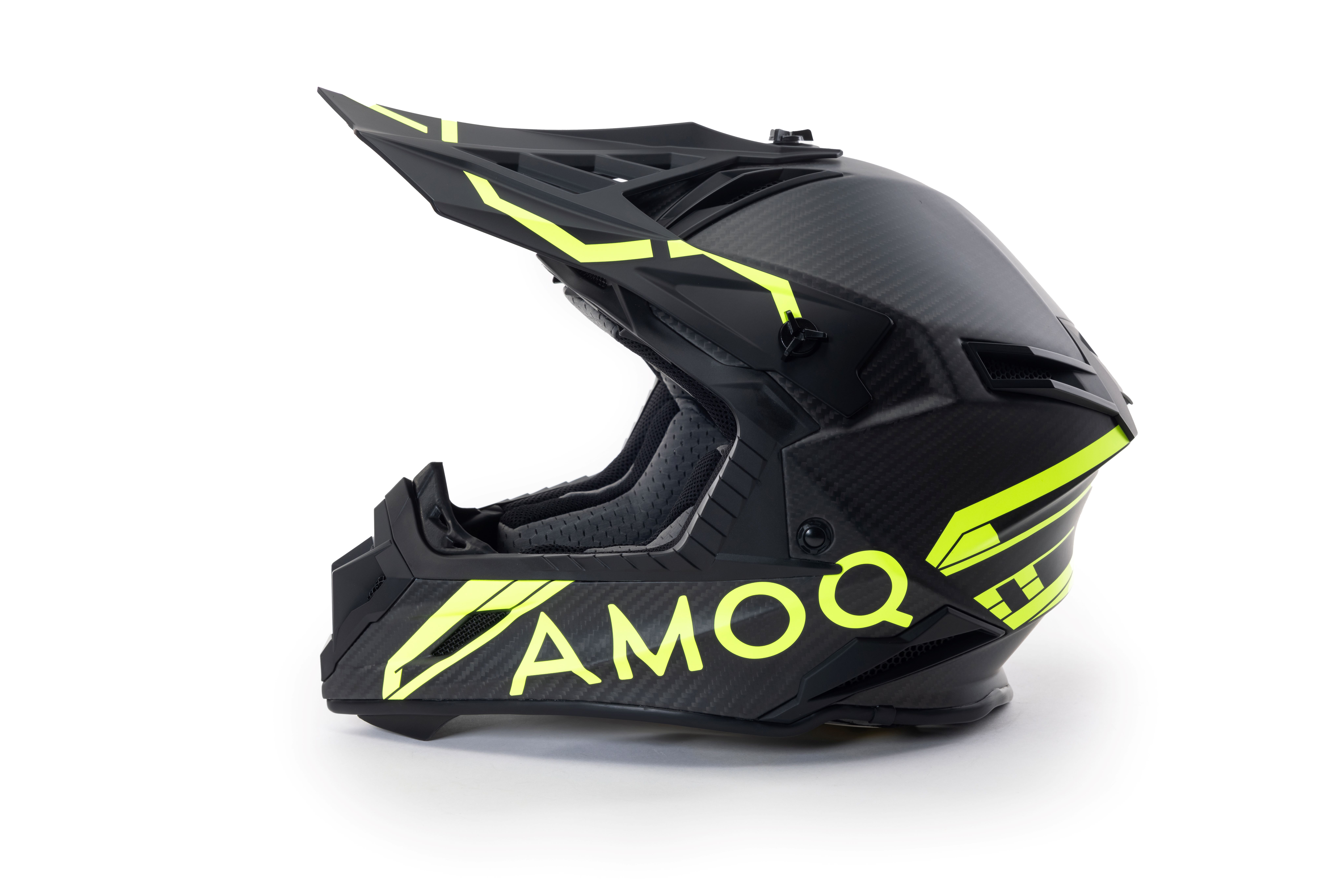 AMOQ Hjälm Friction MIPS Carbon Svart/HiVis 