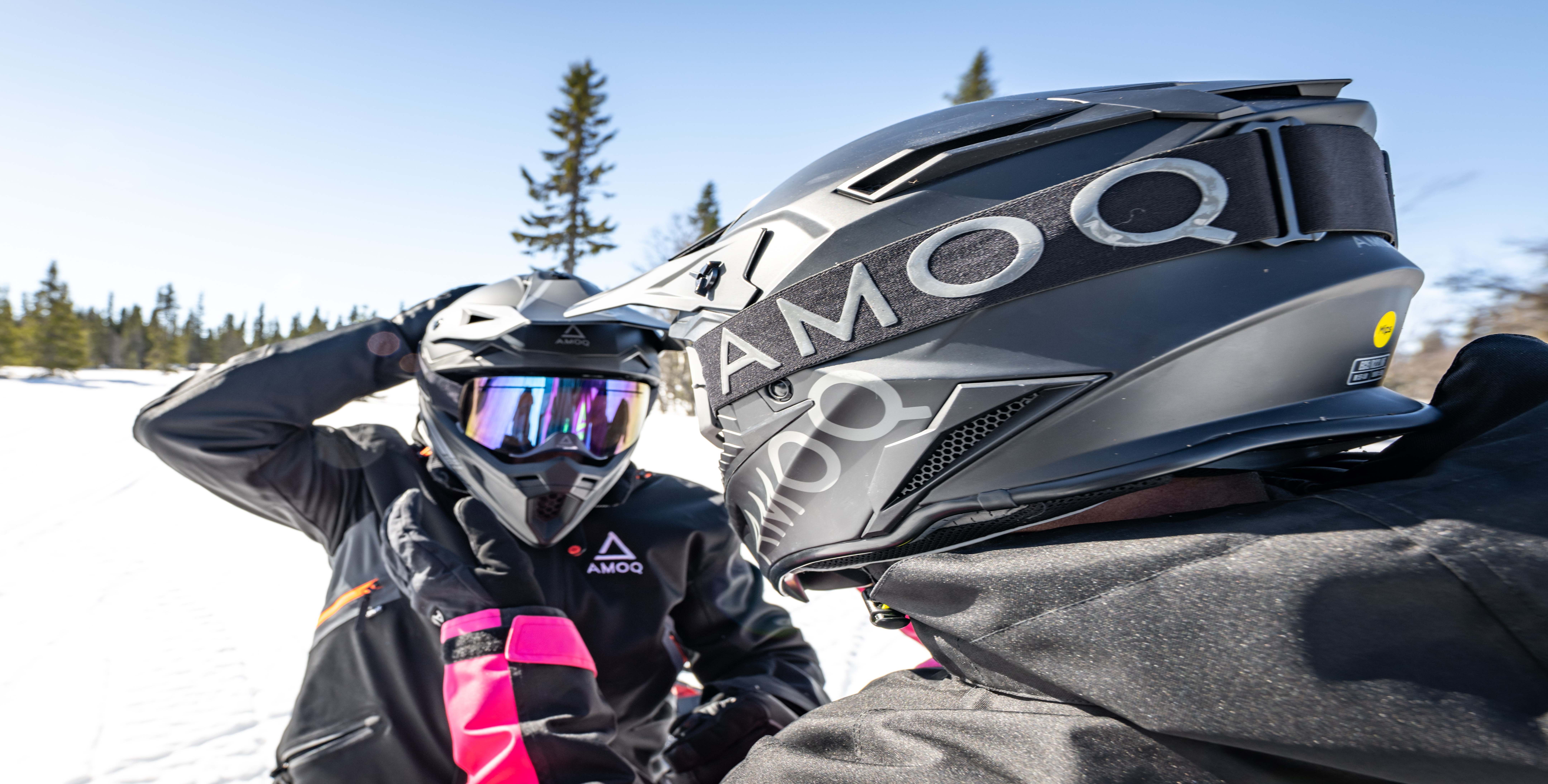 AMOQ Hjälm Meteor V2 Svart/Grå 