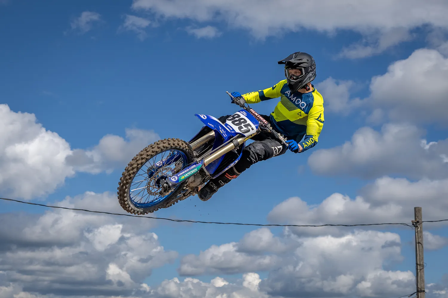 AMOQ Ascent Strive V2 Crosströja Gul-Mörkblå 