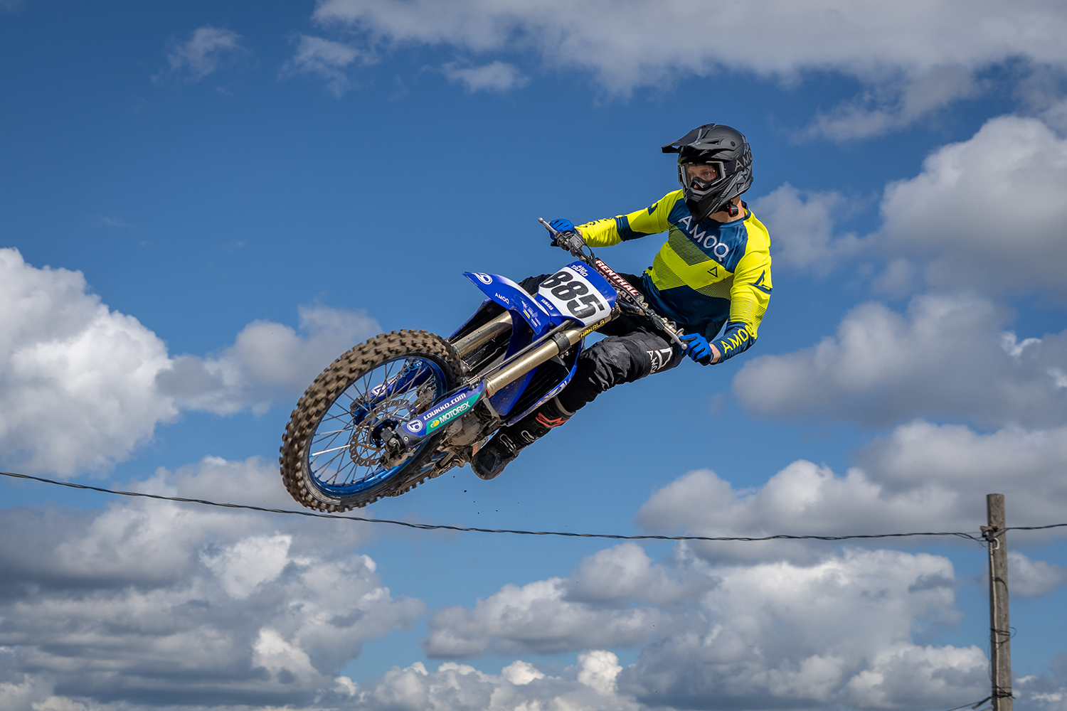 AMOQ Ascent Strive V2 Crosströja Gul-Mörkblå 