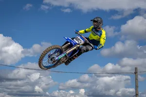 AMOQ Ascent Strive V2 Crosströja Gul-Mörkblå 