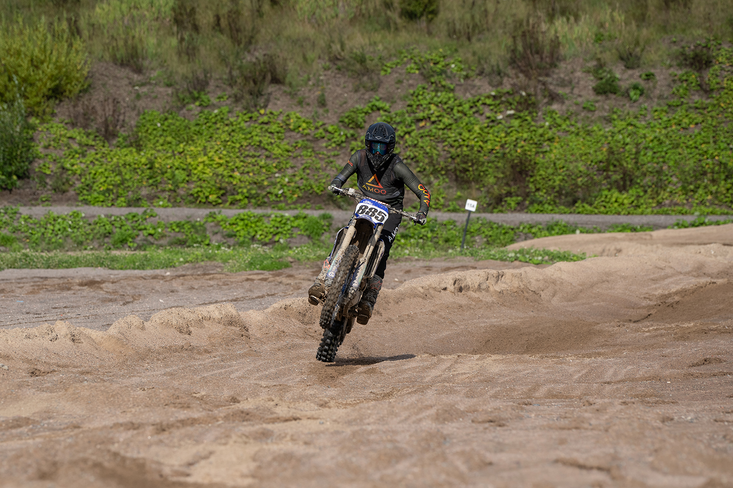 AMOQ Airline Mesh Crosströja Militärgrön-Svart 