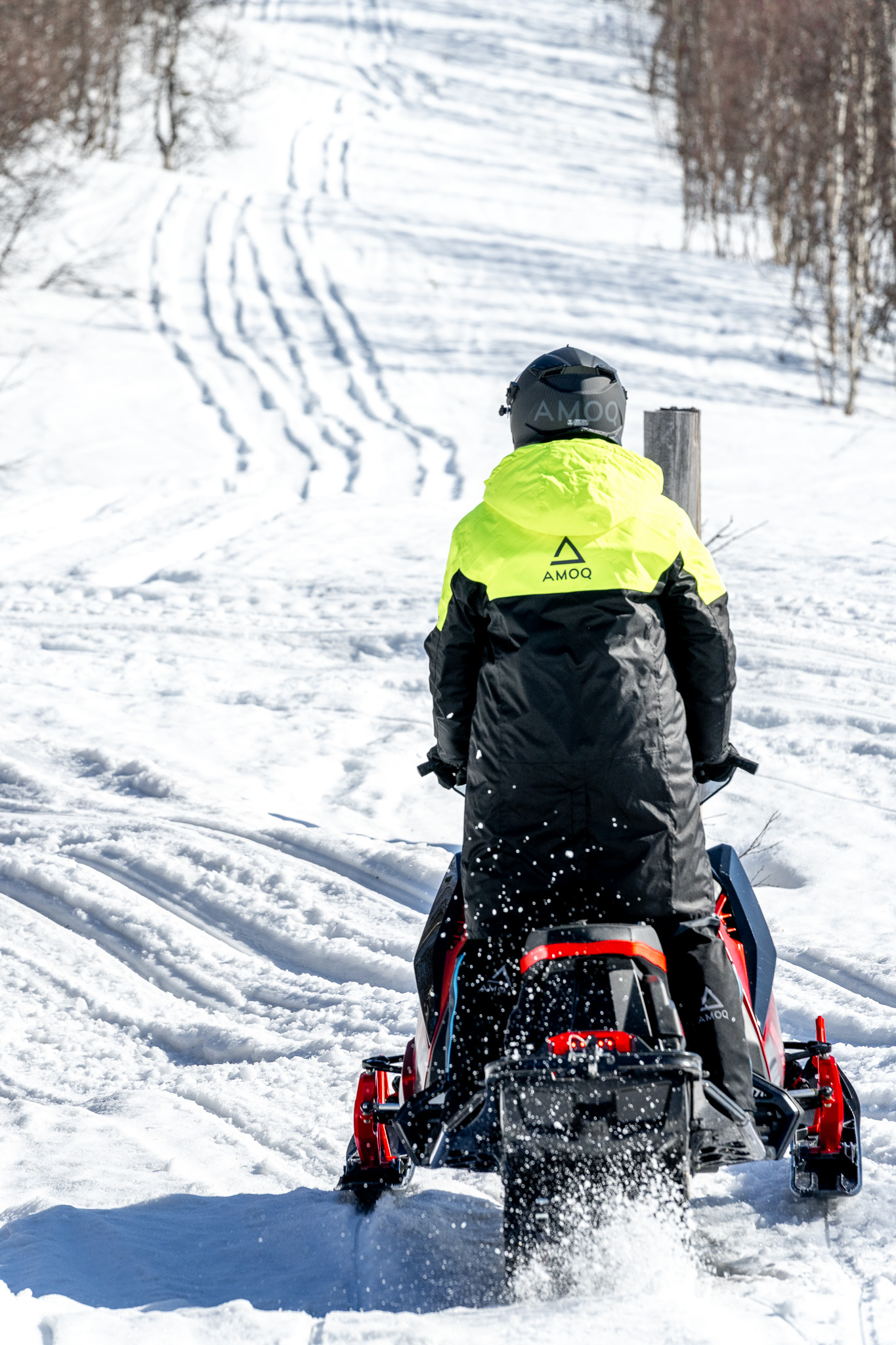 AMOQ Apex Racing Depårock Svart/Hivis 