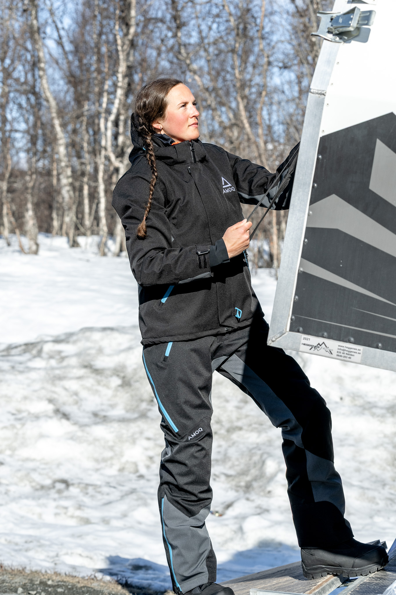 AMOQ Vernal V2 W's Jacka Svart/Turkos 