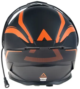 AMOQ Ballast Hjälm med elvisir Svart/Orange