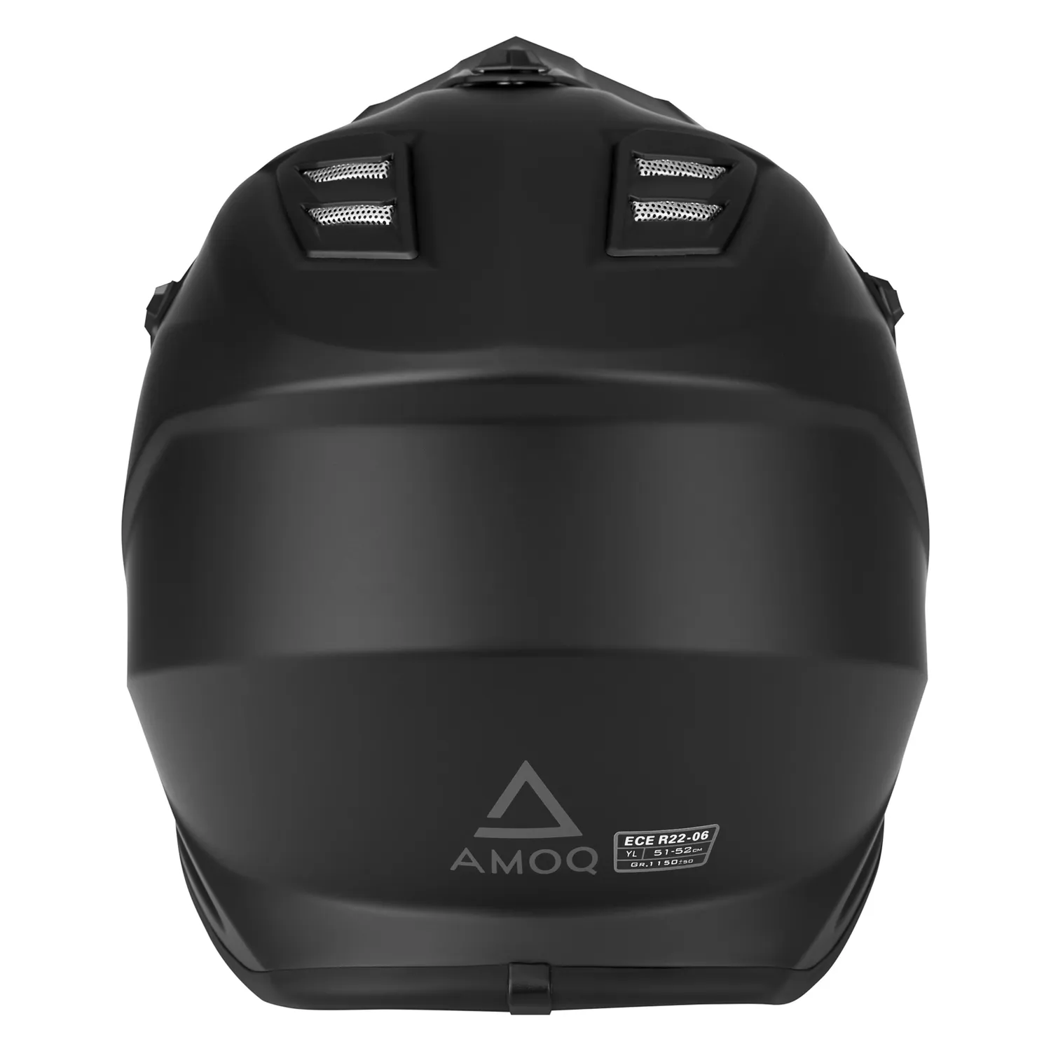 AMOQ Meteor V2 JNR MX hjälm Blackout