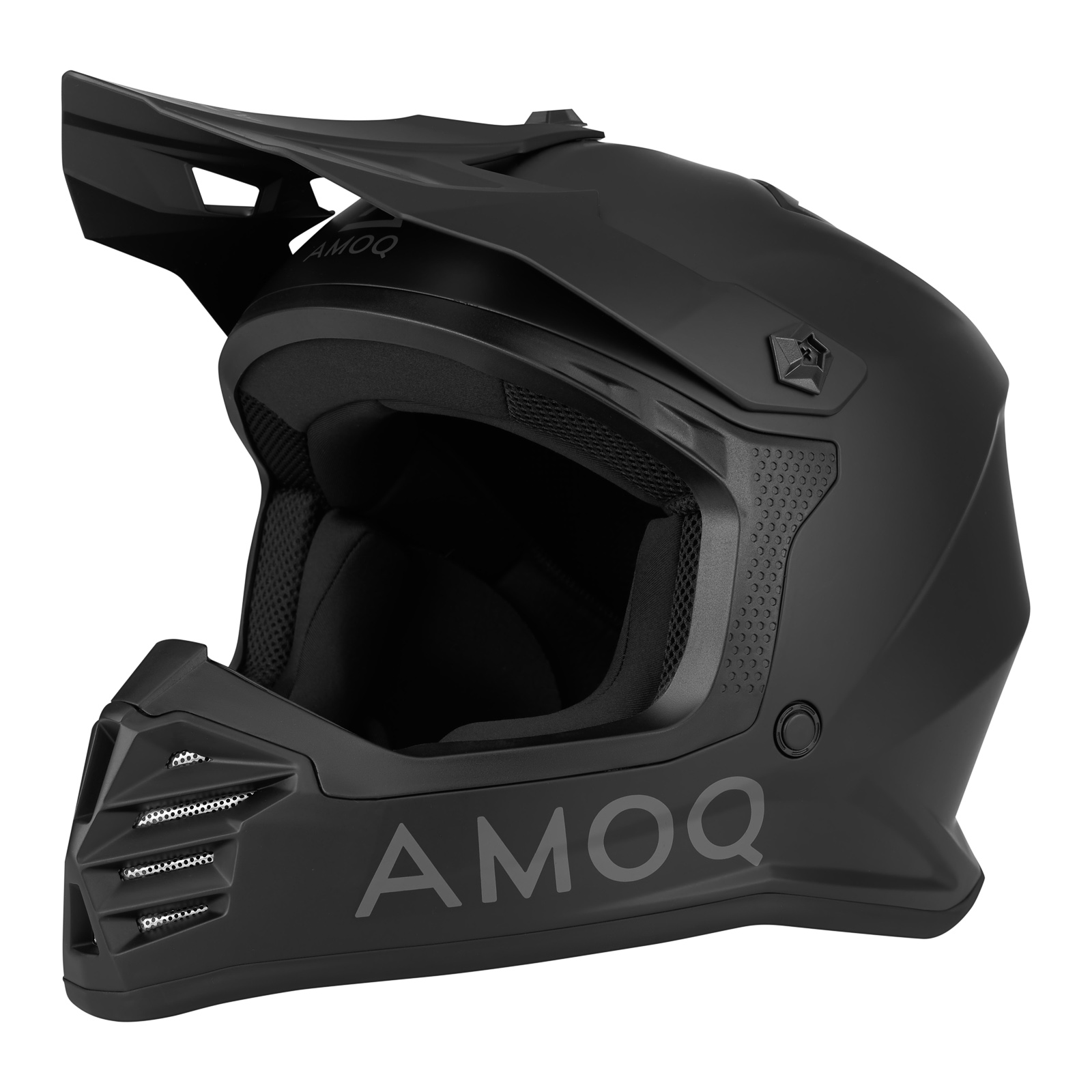 AMOQ Meteor V2 JNR MX hjälm Blackout