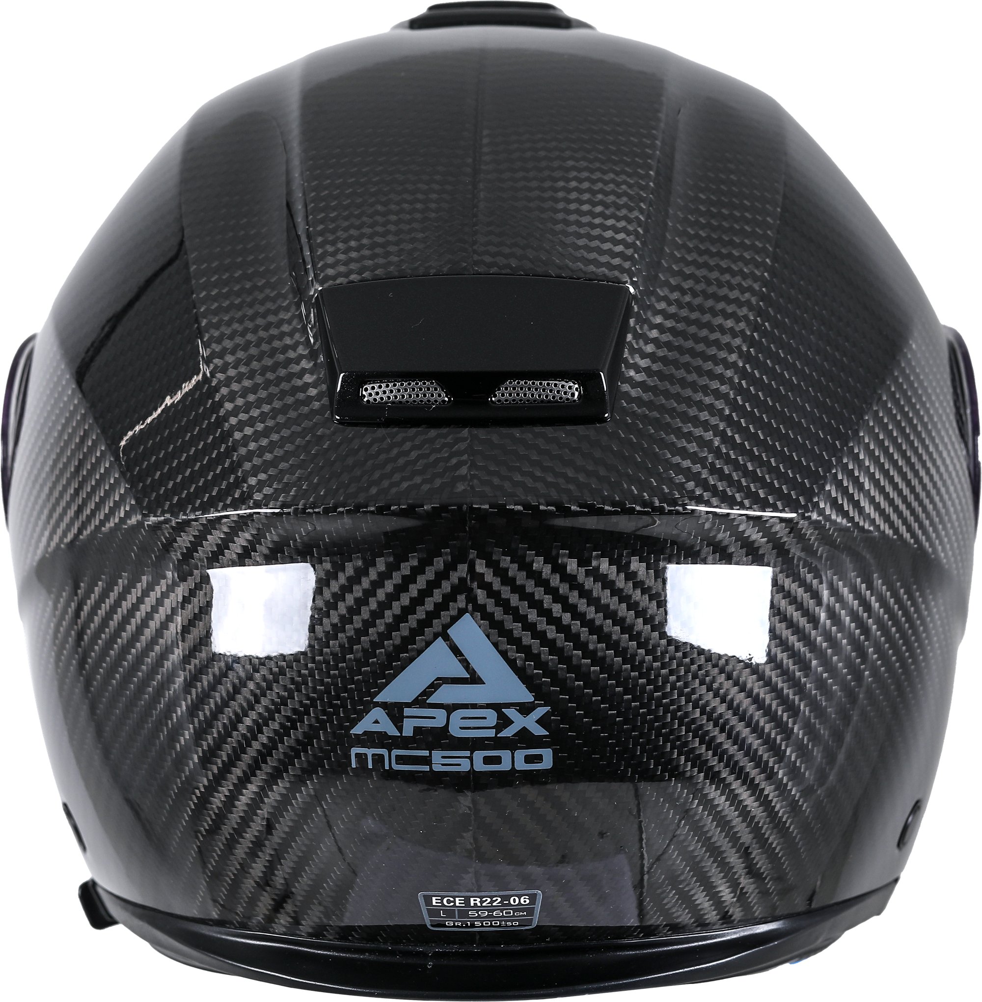 APEX Hjälm MC500 Carbon glansig