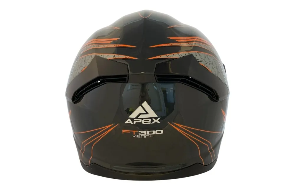 APEX Hjälm FT300 Vienna svart/orange