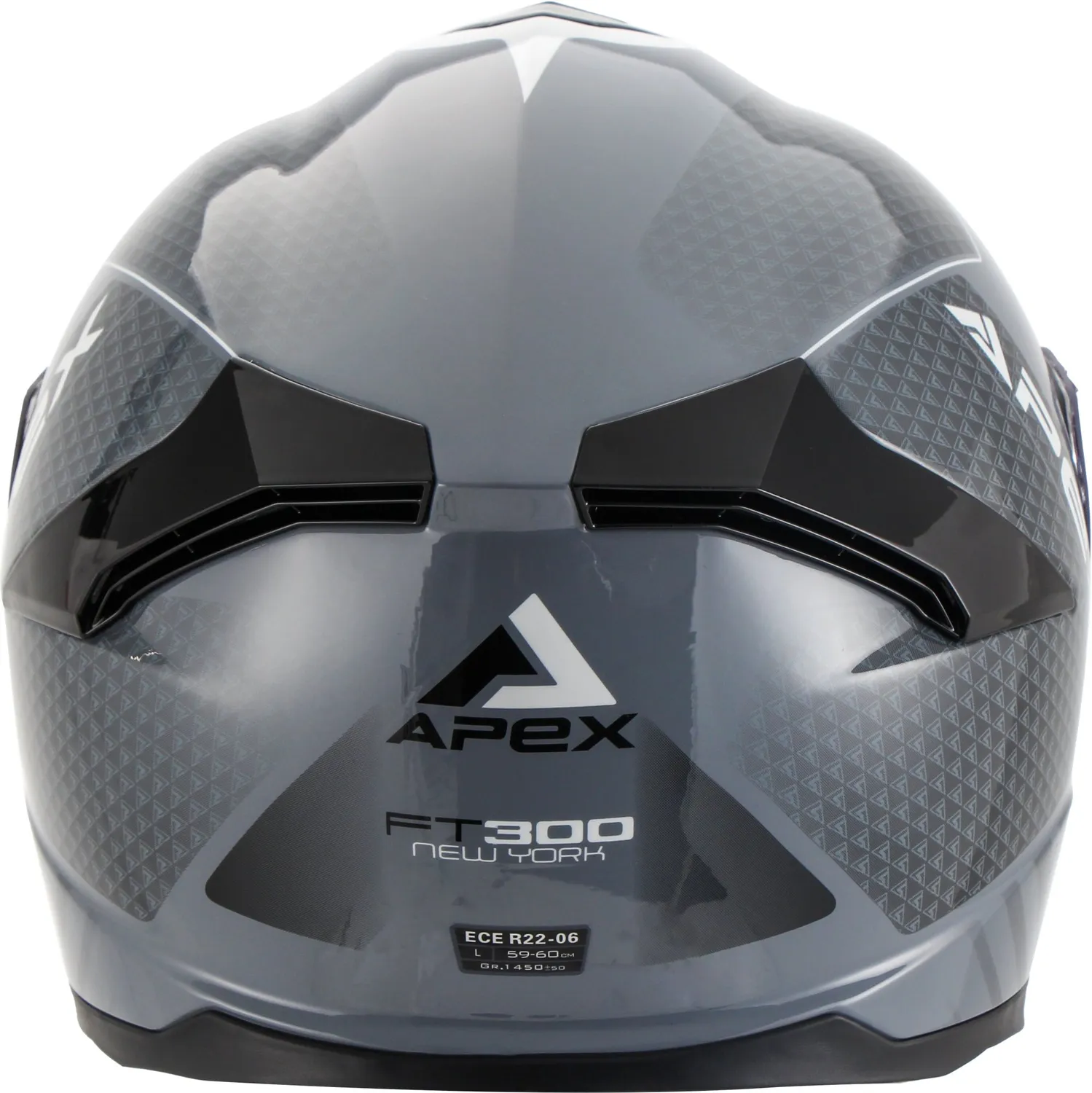 APEX Hjälm FT300 New York grå/svart