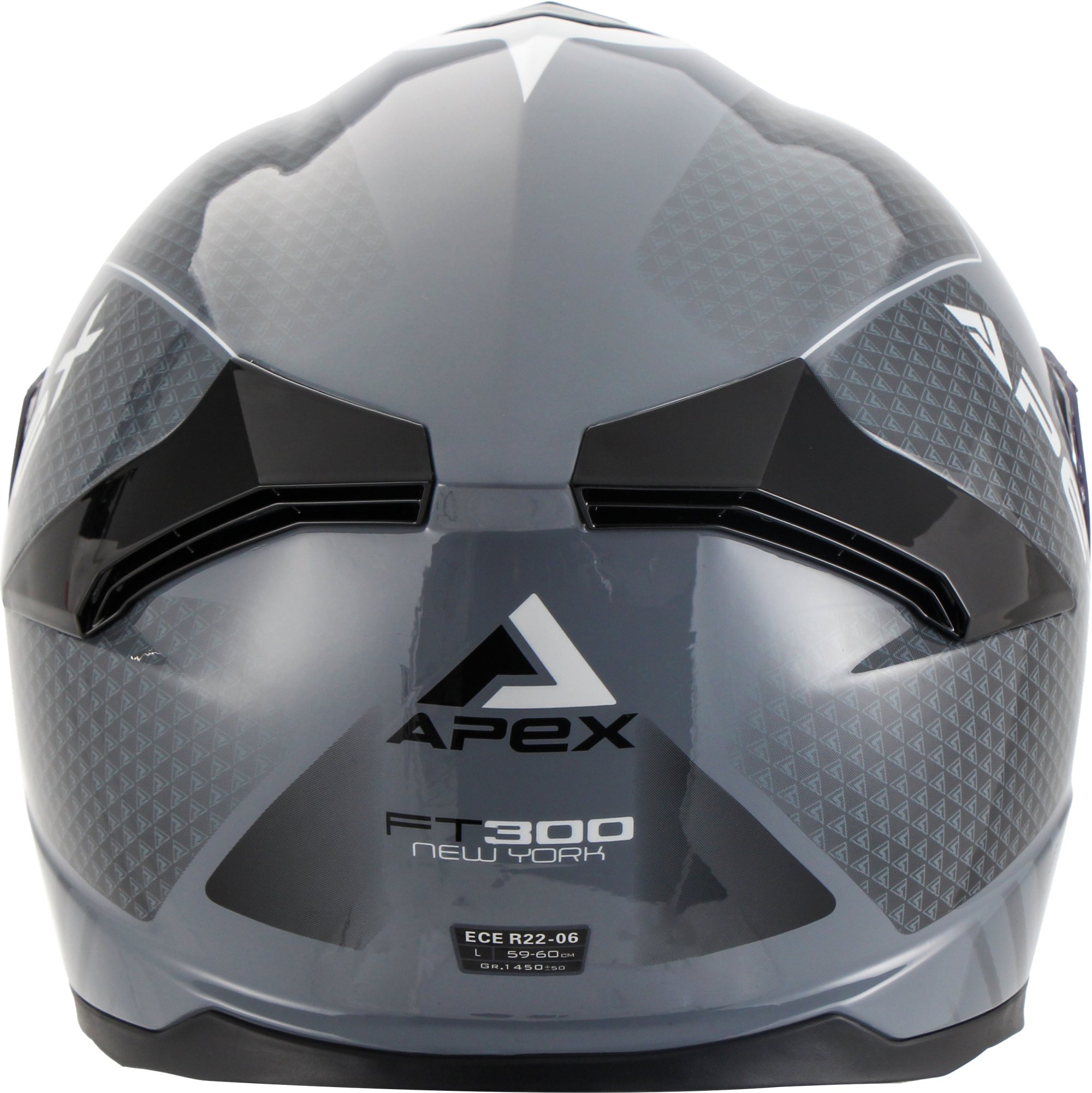 APEX Hjälm FT300 New York grå/svart
