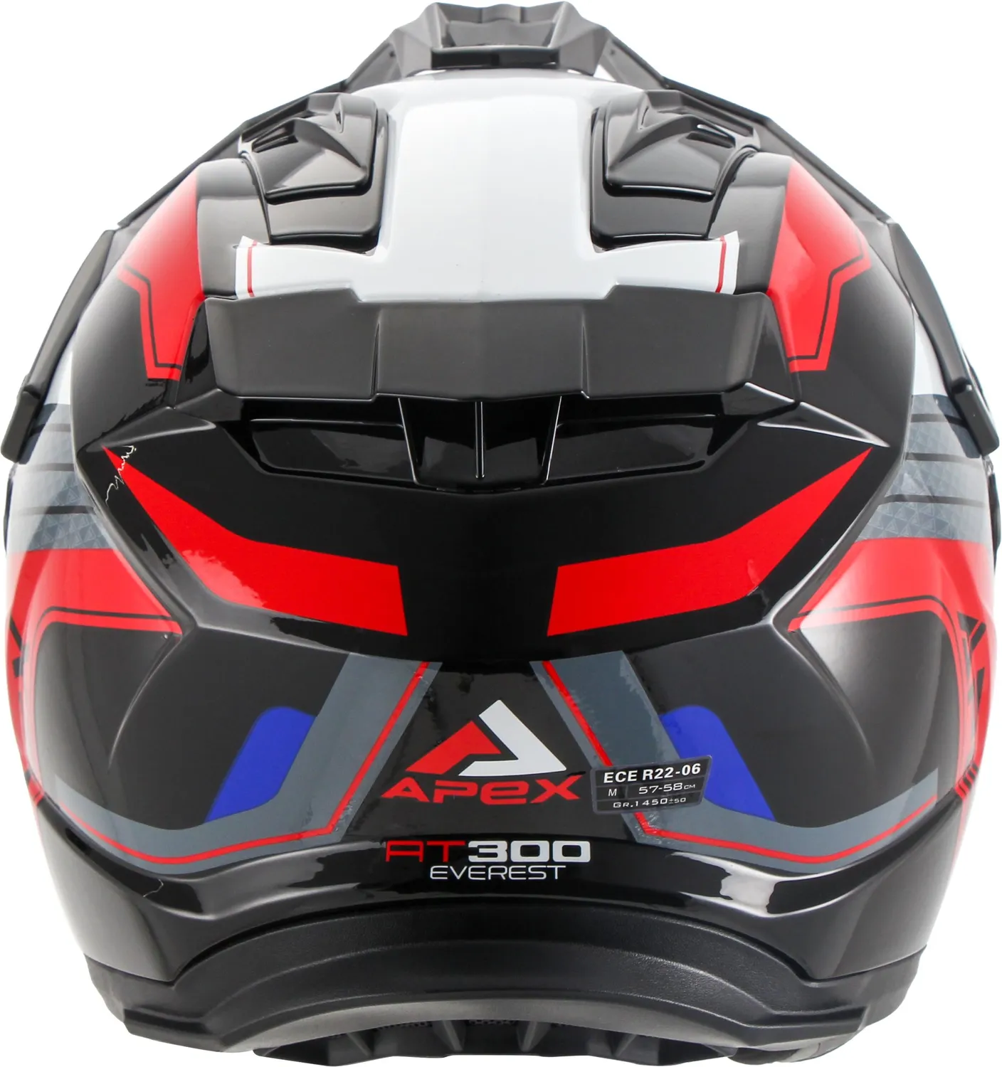 APEX Hjälm AT300 Everest vit/röd/blå