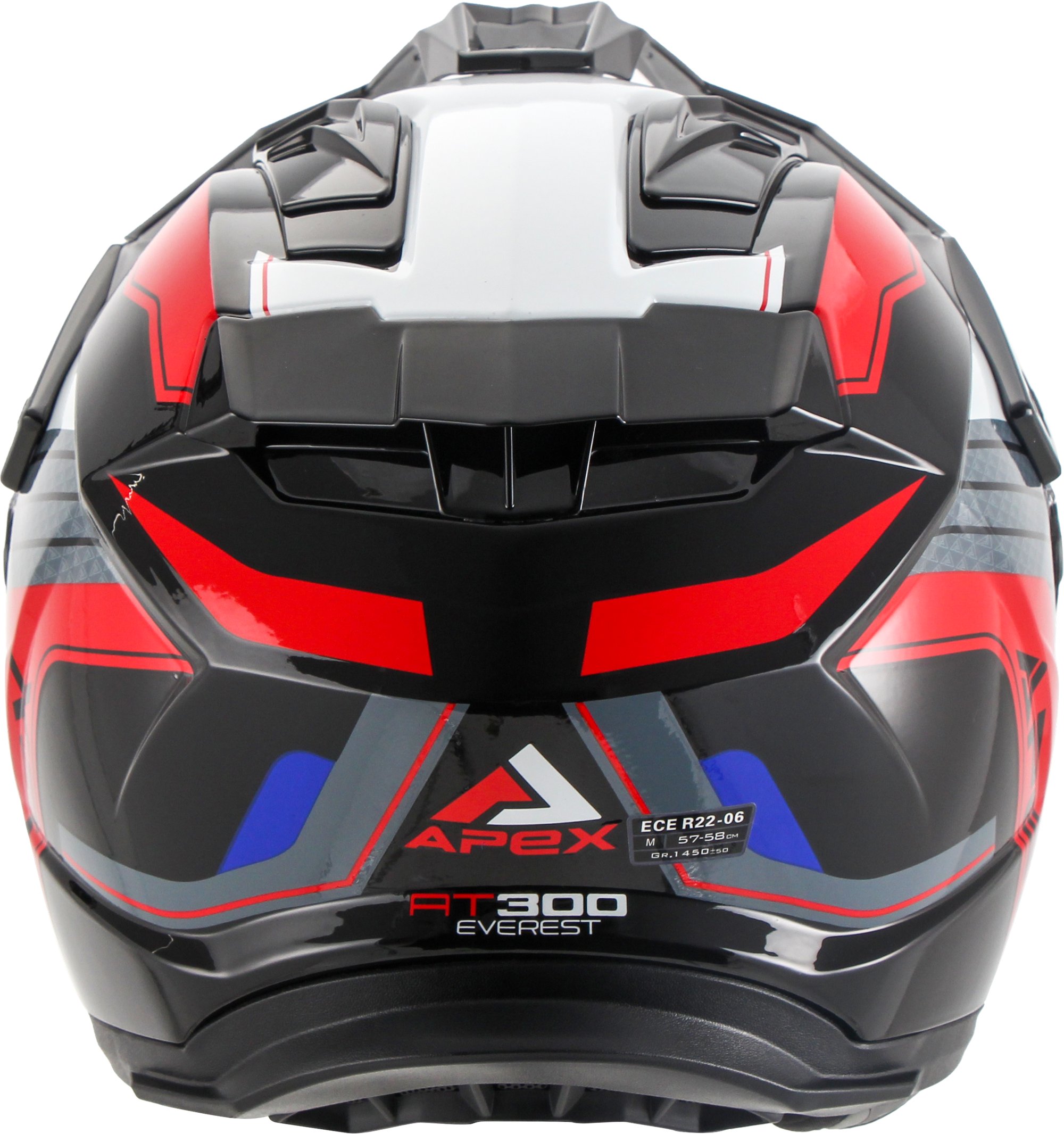 APEX Hjälm AT300 Everest vit/röd/blå