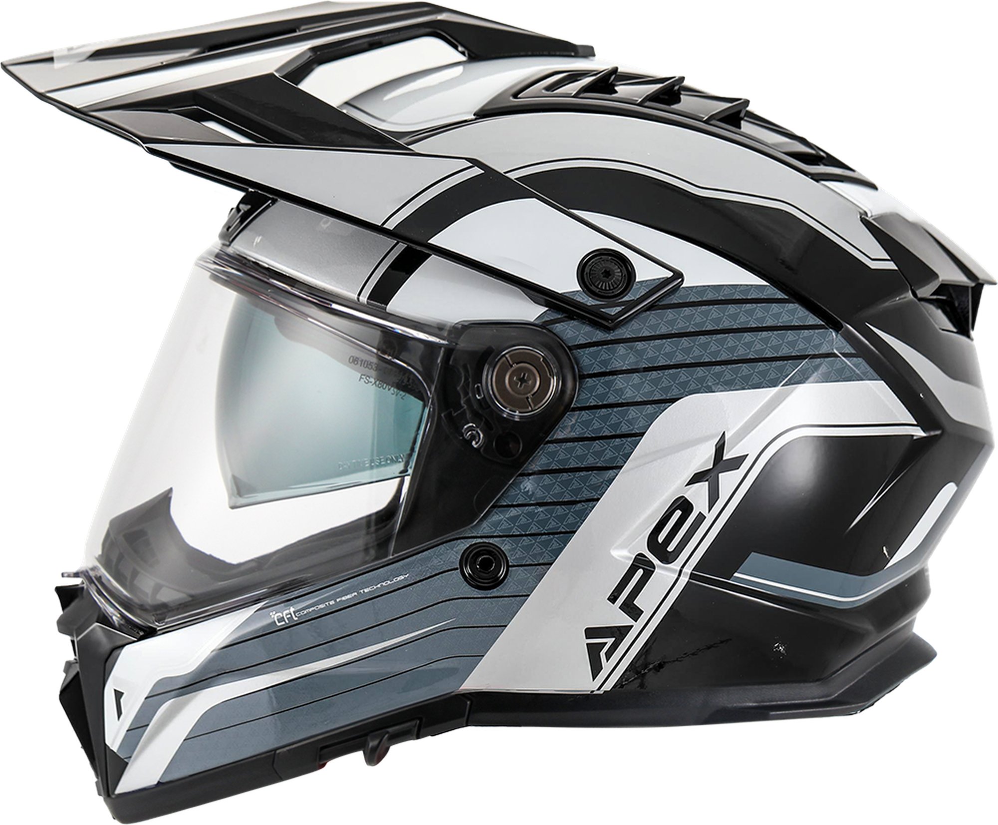 APEX Hjälm AT300 Everest grå/vit/svart